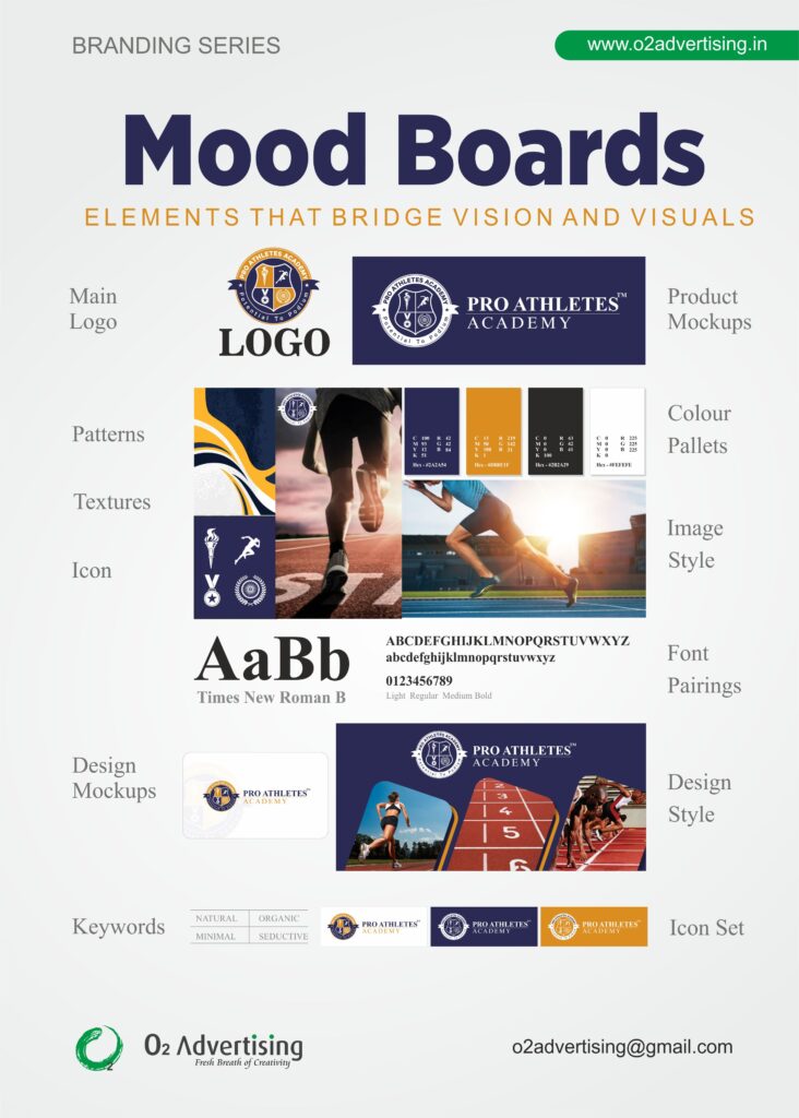 Moodboard for Our Client in Athletics